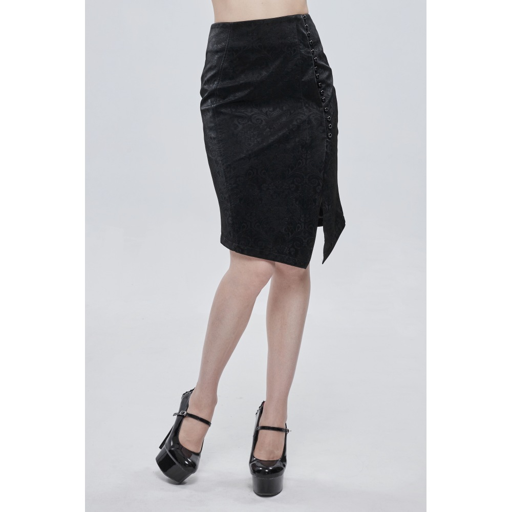 Devil Fashion - Night Creeps Jupe crayon - Noir